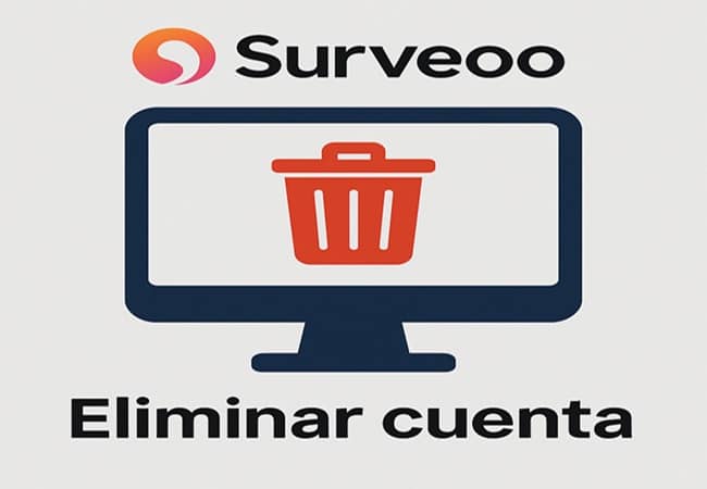 como eliminar cuenta en Surveoo